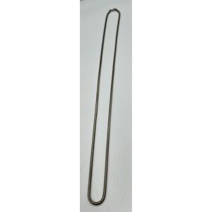 Silver Tone Snake Chain Necklace Unisex Long Minimalist Jewelry‎